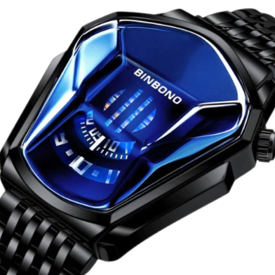 Binbond JC001 Quartz Men’S Watch Trend Market Watch Style Locomotive Concept Watch Men || Binbond Golden Quartz Men’S Watch – Watch